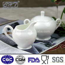 Fine bone china porcelain sugar creamer pot